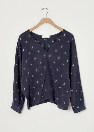 Masscob Womens Lluvia Long Sleeve Top In Nocturna