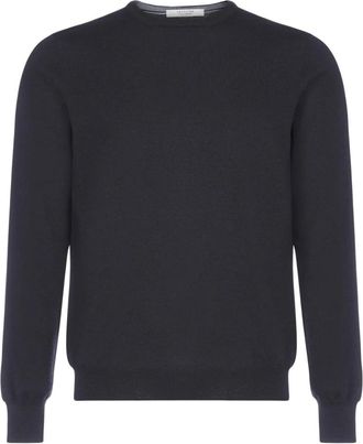 D4.0 Round-neck Truien - Heren - Ronde hals truien - Zwart - XL - Truien & Vesten