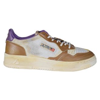 Autry Sup Vint Low - Dames - Sneakers - Bruin - 38 EU - Leer - Schoenen