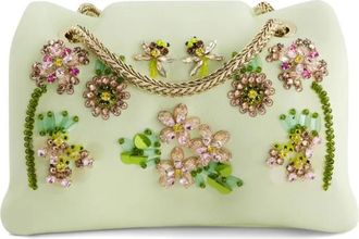 Giambattista Valli Borsa a spalla con decorazione - Verde