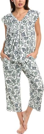 Ellen Tracy 2pc Cropped Pajama Set