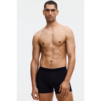 H&M 5-pack mid-length boxer briefs with lycra in Medium Blue/light Blue at Nordstrom, Size X-Small