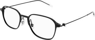 Montblanc Stijlvolle Bril in Zwart - Heren - Brillen - Zwart - 53 MM - Accessoires