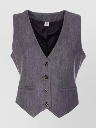 Liu Jo sleeveless v-neckline vest with adjustable back strap