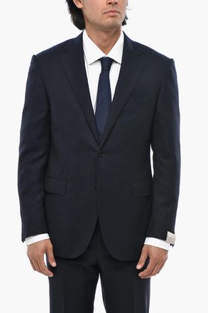 Corneliani Blazer Semifoderato in Lana Vergine con Rever Classico Corneliani