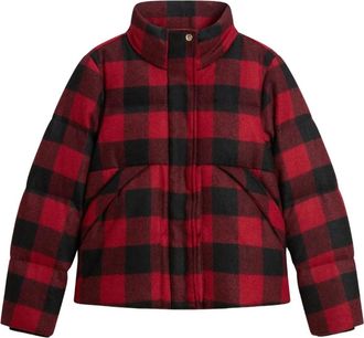 Woolrich Wol Pufferjack - Dames - Jassen - Rood - Maat: S Wol