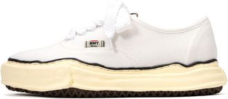 Miharayasuhiro BAKER Vintage-Like OG Sole Canvas Low-top Sneaker White A09FW735-WHT