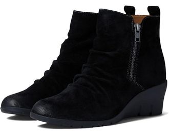 COMFORTIVA Ana Boots Womens Black Waterproof Round Toe Ankle Bootie ZPO3532