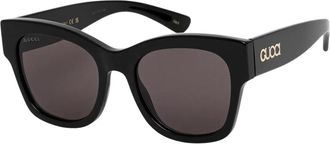 Gucci Zonnebril - Dames - Zonnebrillen - Zwart - 53 MM - Accessoires