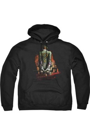 Gildan Batman Arkham City Riddler Convicted Adult Pull Over Hoodie / Hooded Sweatshirt
