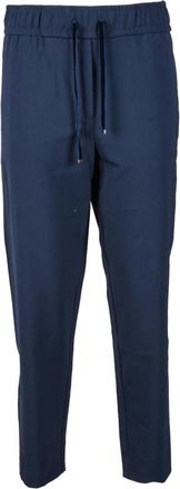 Marella Sportieve Elastische Broek van Wolmix - Dames - Sweatpants - Blauw - S - Wol - Broeken