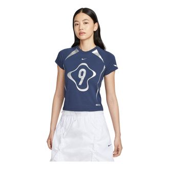 Nike (WMNS) Nike Chill Knit Graphic T-shirt Midnight Blue II1950-410