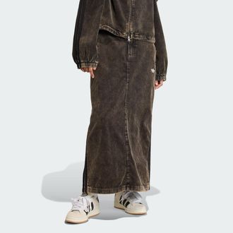 adidas Womens adidas CORDUROY MAXI SKIRT