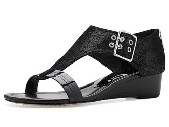 Donald J Pliner Virgina Womens Wedge Shoes Black : 5.5 M, Leather