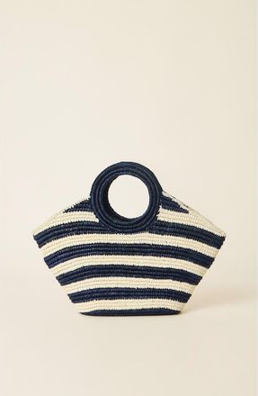 BTB Los Angeles Knot Tote in Navy/white at Nordstrom