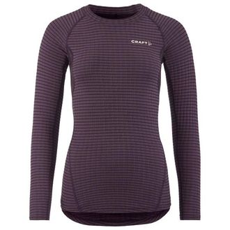 Craft Wool Extreme X 2 L/S Merinounterw&auml;sche f&uuml;r Damen | grau/lila