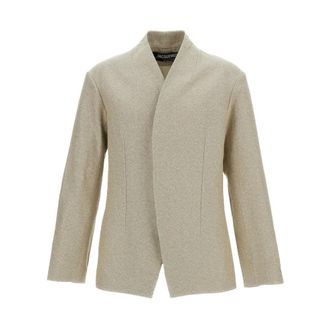 Jacquemus Formal Blazers, male, Beige, Size: M La Veste Bastide