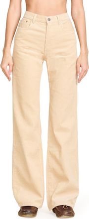Denimist Dena Low Rise Wide Leg Corduroy Pants in Sand at Nordstrom Rack, Size 25