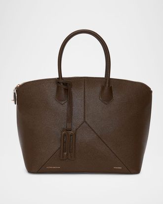 Victoria Beckham The Victoria Zip Leather Top-Handle Bag