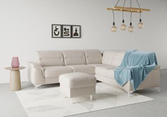 Sit&more Ecksofa »Sinatra L-Form« optional mit Kopfteilverstellung und Armteilfunktion
