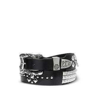 Enfants Riches Deprimes Gun Texas Serenade Studded Engraved-buckle Belt
