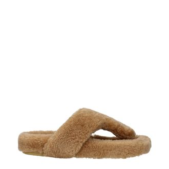 Loewe Hausschuhe und Clogs Damen Fell Beige