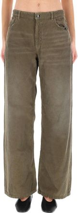 Amish Wider Velvet Pants-Donna