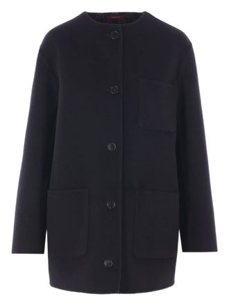 Gucci gg motif patch-pocket coat - Black