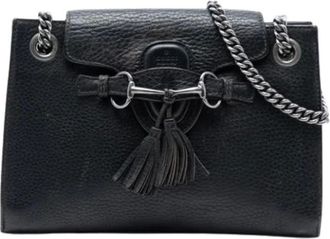 Gucci Pre-owned Shoulder Bags, female, Black, Size: ONE SIZE Pre-owned Vintage Shoulder Bag