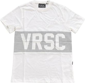 Versace Jeans Couture T-Shirt - Heren - Tops - Wit - Maat: XS Katoen