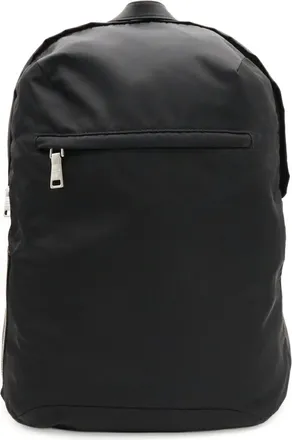 Prada Black Nero Nylon Leather Backpack (Pre-Owned)