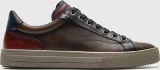 Ambitious Mens Anopolis Lace Up Sneaker In Cognac Combi