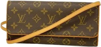 Louis Vuitton Pre-owned Cross Body Bags, female, Brown, Size: ONE SIZE Pre-owned Pochette Twin GM