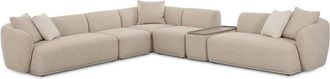 TOV Furniture Sylvie Cream Boucle 6-Piece Large Sectional