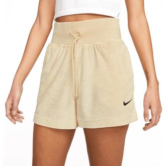 Nike French Terry Shorts - Dames - Korte sportbroeken - Geel - XS - Fitness