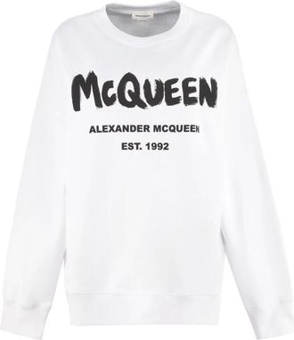 Alexander McQueen Mujer, Sudaderas, Blanco, Talla: 2XS
