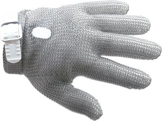 Arcos Guantes De Protecci&oacute;n Arcos 615200 De Acero Inoxidable 24 Cm Talla 2-s Cinta De Color Blanco En Caja