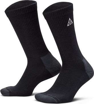 Nike Unisex Nike ACG Everyday Elevated Crew Socks (1 Pair) in Black | IH8647-010