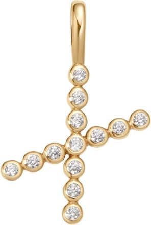 Made by Mary CZ Poppy Charm in Gold Vermeil Initial X at Nordstrom