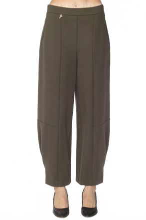 Joseph Ribkoff Heavy Knit Pull On Barrel Pants In Avocado