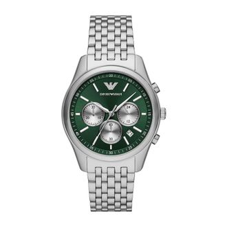 Emporio Armani Accessoires, Heren, Groen, ONE Size, Antonio Chronograph Horloge