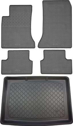 OEM Juego De Alfombrillas De Goma Para Coche Y Alfombrilla Para Maletero Para Mercedes Clase B W246 Van (5 Puertas) De Octubre De 2011 A Diciembre De 2018