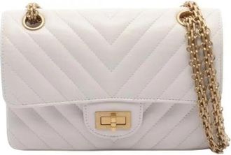 Chanel Pre-owned 2.55 Leather Shoulder Bag - Dames - Vintage Schoudertas - Beige - ONE Size - Leer - Vintage