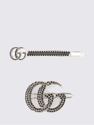 Gucci Set 2 fermagli in metallo e strass