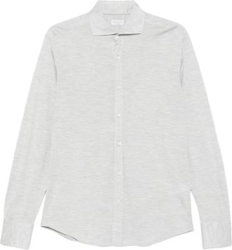 Brunello Cucinelli Camicia mélange - Grigio