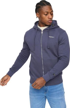 Crosshatch Heren Allmoor Thru Volledige Rits Hoodie (Navy)