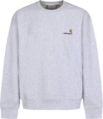 Carhartt Work in Progress Hoodies & sweatvesten, Heren, Grijs, L, American Script Sweat