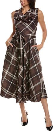 Tahari by ASL Tahari Asl Plaid Midi Dress