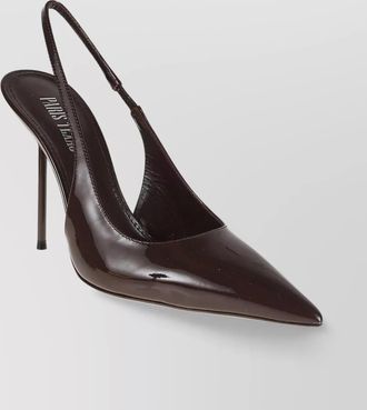 PARIS TEXAS patent finish slingback pump