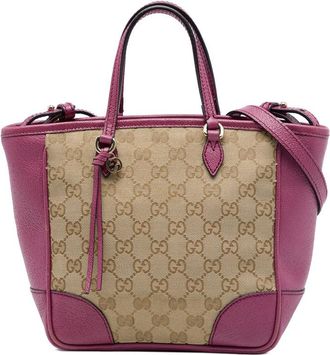 Gucci Pre-owned Gucci Small GG Canvas Bree Satchel Ladies HR2G3QRRNMDERKMW